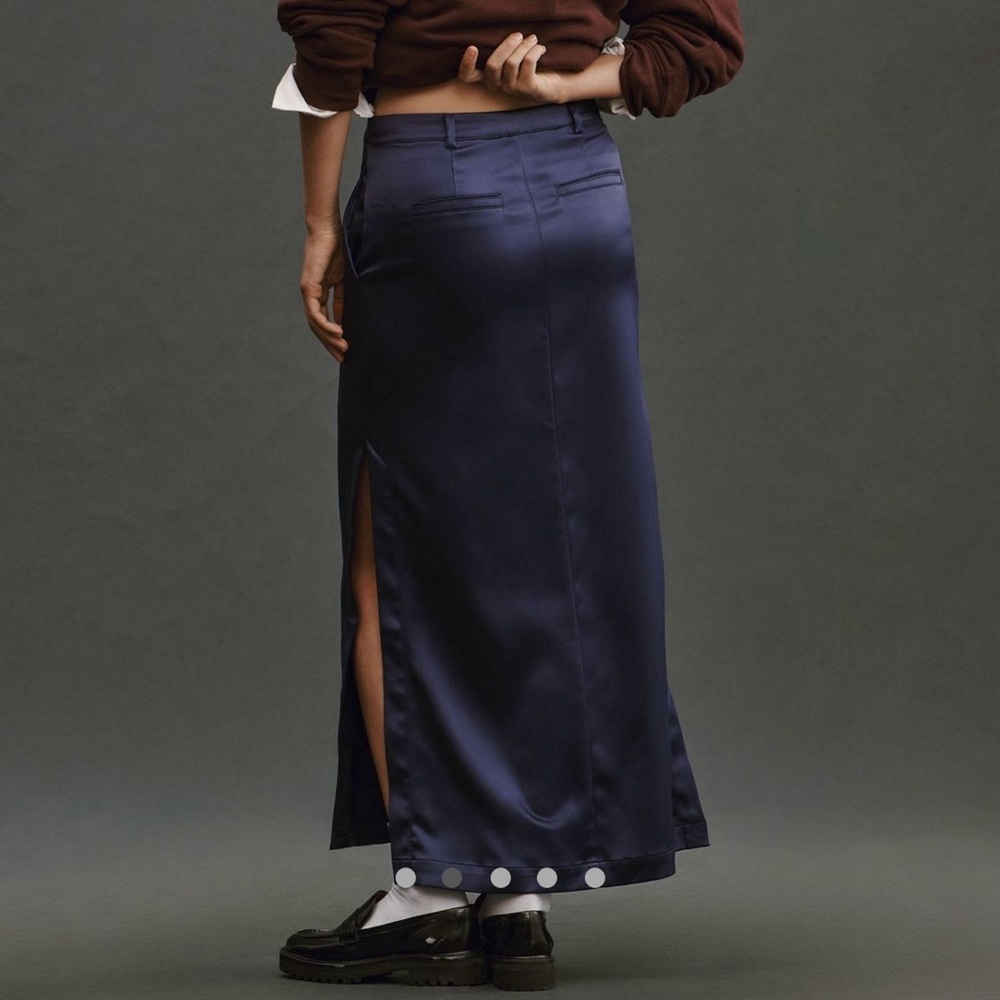 Maeve | Sateen Trouser Skirt - Picture 4 of 7
